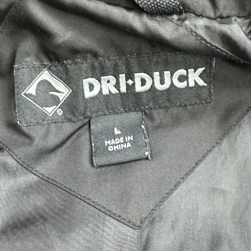 Dri Duck 3-in-1 Jacket Mens Size L Gray Hooded Storm Shell Interchange Pockets - Picture 11 of 16